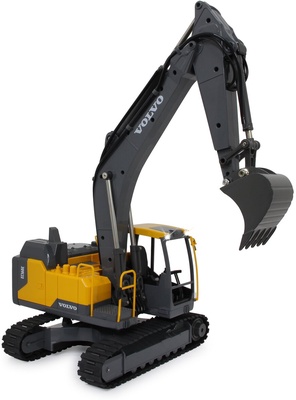 Excavadora Radio Control Volvo EC160E Metal 1:16 con Cubo y Martillo Neumatico 2,4GHz